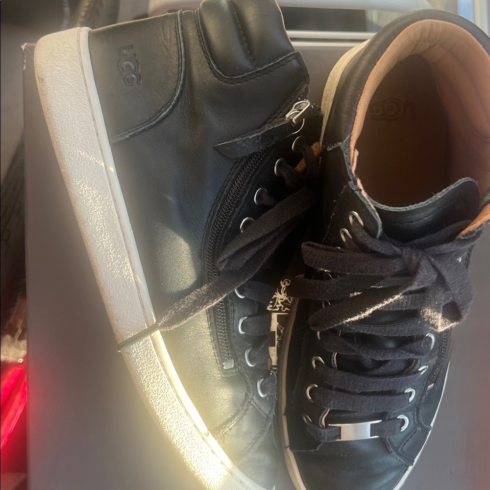 UGG Black Lace-Up High-Tops - Picture 2 of 5